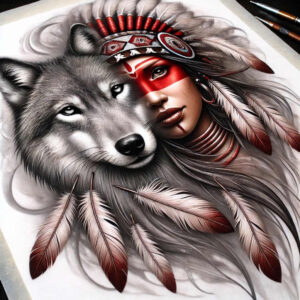 native-war-symbol-tattoo-realism-dynamic-shadows-for-spine – tattoo design ideas free ai generated – Gallery: native-american-women-inkby-ai