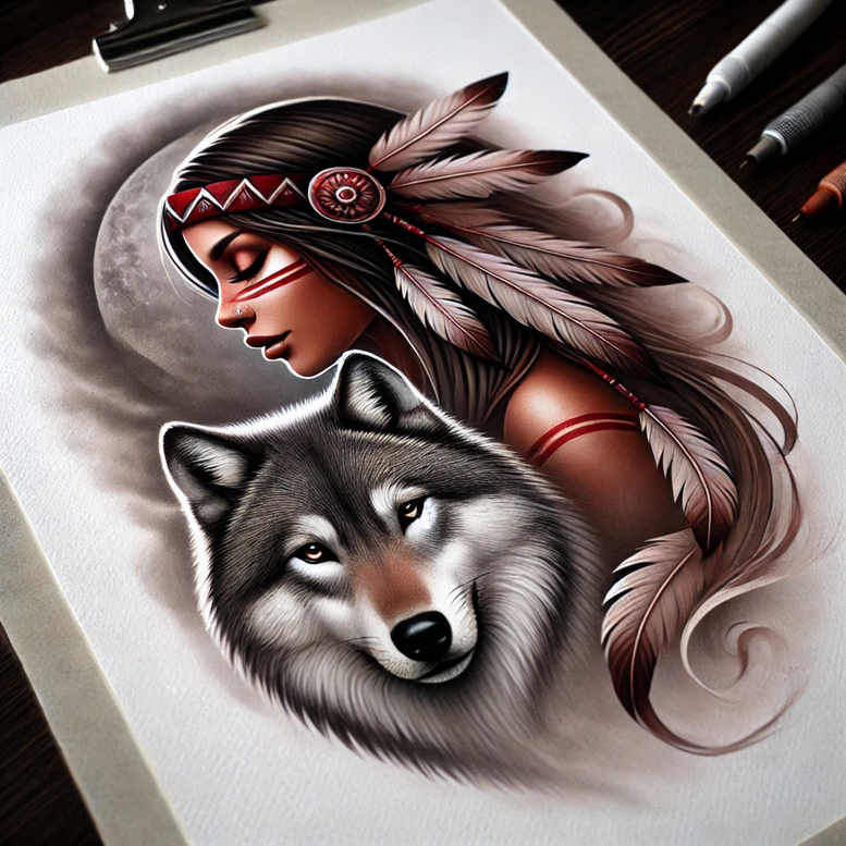 native-protection-tattoo-neotraditional-clean-fill-for-elbow – tattoo design ideas free ai generated – Gallery: native-american-women-inkby-ai