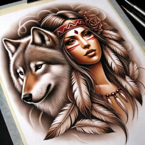 native-tribal-tattoo-realism-textured-skin-for-collarbone – tattoo design ideas free ai generated – Gallery: native-american-women-inkby-ai