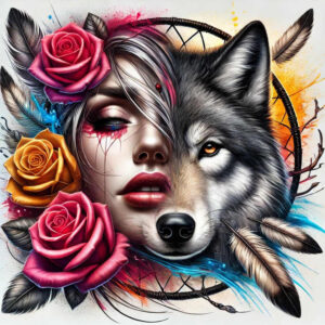 native-american-women tattoo design ideas Surrealism visionary cultural for triceps