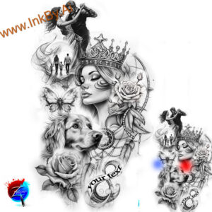 nature tattoo design ideas detailed textures serene symbolising endurance
