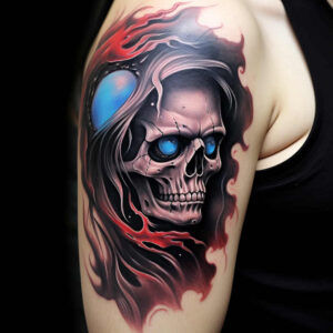 dark-effect-tattoo – tattoo design ideas free ai generated – surrealism-melted-shapes – for-hand – Gallery: other-dark-inkby-ai