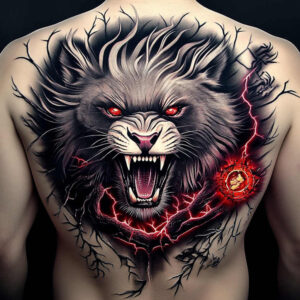 dark-spiritual-tattoo – tattoo design ideas free ai generated – neotraditional-crisp-lines – for-neck – Gallery: other-dark-inkby-ai