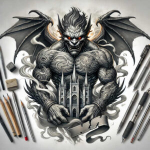 dark-transformation-tattoo-for-men – tattoo design ideas free ai generated – realism-ink-realism – for-scapula – Gallery: other-dark-inkby-ai