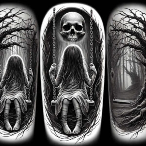 other-dark tattoo design ideas fine detail torment stands for determination