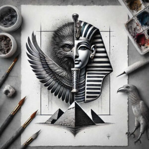 other-egypt tattoo design ideas Surrealism phantasmagoria ancient meaning perseverance