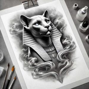 other-egypt tattoo design ideas Surrealism shimmering forms sacred geometry represents resilience
