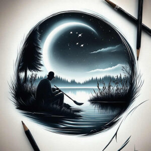 drawing-hobby – tattoo design ideas free ai generated – realism-highlighted-contrast – for-behind-ear – Gallery: other-hobby-inkby-ai