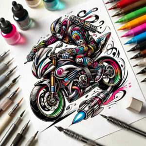 horseback-riding-hobby – tattoo design ideas free ai generated – realism-realistic-structure – for-thigh – Gallery: other-hobby-inkby-ai