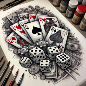 motorcycle-hobby – tattoo design ideas free ai generated – surrealism-distorted-reality – for-back – Gallery: other-hobby-inkby-ai