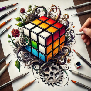 reading-hobby – tattoo design ideas free ai generated – realism-refined-contrast – for-behind-ear – Gallery: other-hobby-inkby-ai