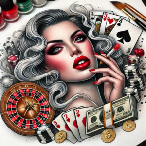 running-hobby – tattoo design ideas free ai generated – neotraditional-fine-detail – for-side – Gallery: other-hobby-inkby-ai