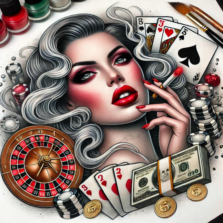 running-hobby – tattoo design ideas free ai generated – neotraditional-fine-detail – for-side – Gallery: other-hobby-inkby-ai