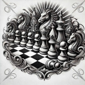 other-hobby tattoo design ideas Surrealism fantastical colorful for upper shoulder
