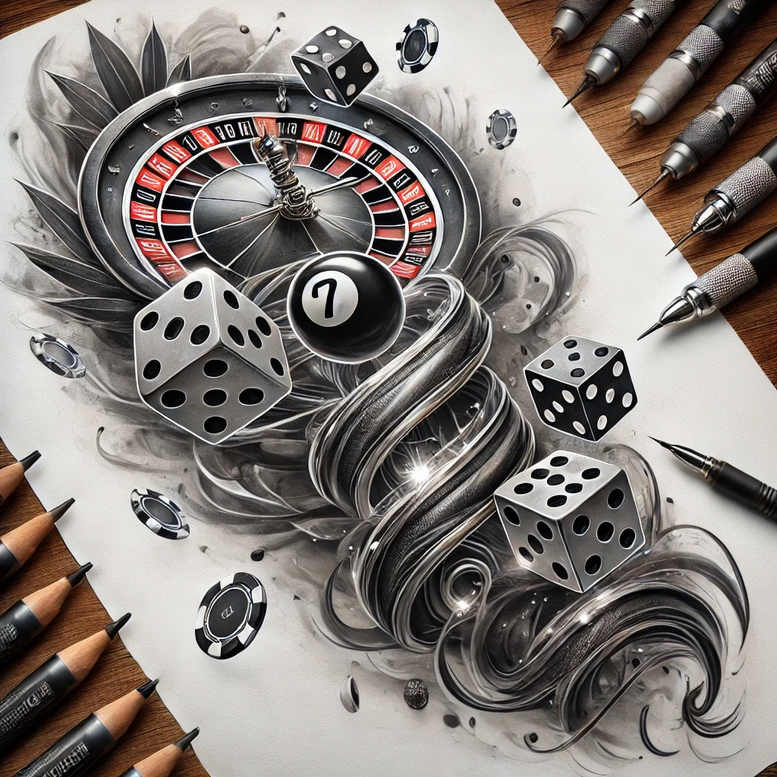 technical-hobby-for-men – tattoo design ideas free ai generated – neotraditional-vivid-hues – for-behind-ear – Gallery: other-hobby-inkby-ai