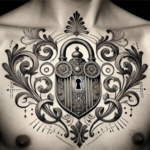 abstract – tattoo design ideas free ai generated – realism-focal-blur – for-lower-chest – Gallery: other-other-inkby-ai
