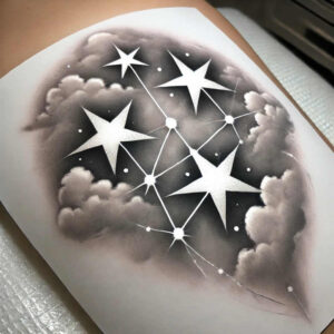 pinprick – tattoo design ideas free ai generated – realism-refined-contrast – for-scapula – Gallery: other-other-inkby-ai