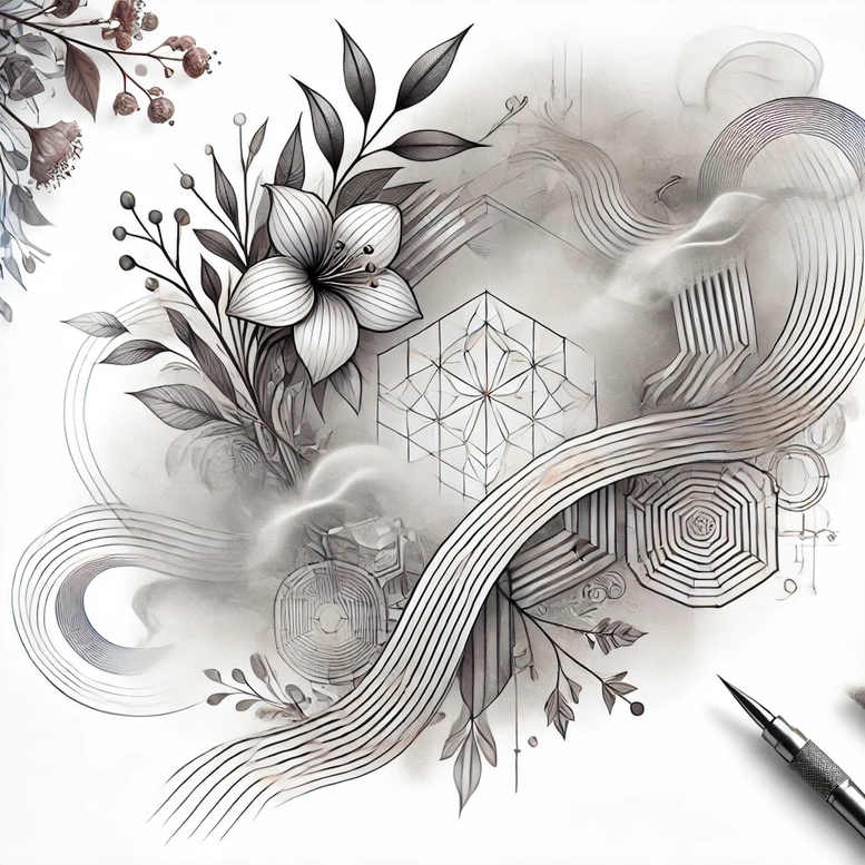 other tattoo design ideas textured fills dreamlike endurance and power