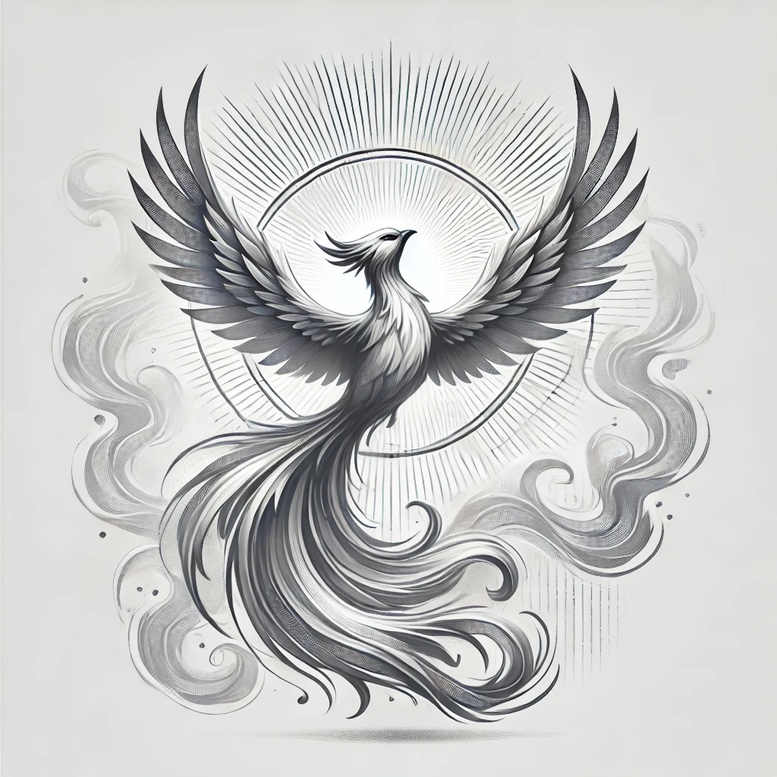 phoenix – tattoo design ideas free ai generated – neotraditional-vivid-hues – for-palm – Gallery: phoenix-inkby-ai