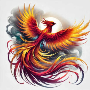 phoenix-with-3d-effect – tattoo design ideas free ai generated – surrealism-symbolic – for-biceps – Gallery: phoenix-inkby-ai