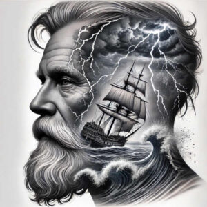 water-element-god-tattoo – tattoo design ideas free ai generated – possessed – for-shin – Gallery: poseidon-inkby-ai