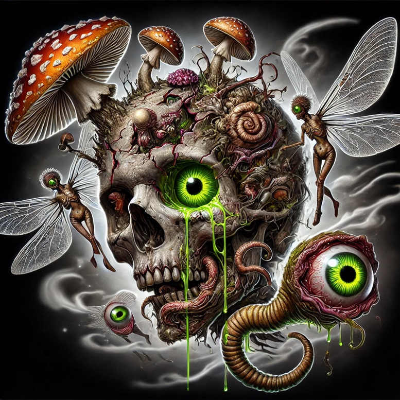 motif-skull-tattoo – tattoo design ideas free ai generated – grim – for-inner-arm – Gallery: skulls-inkby-ai