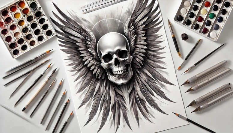 skulls tattoo design ideas unreal light anatomy strength and power