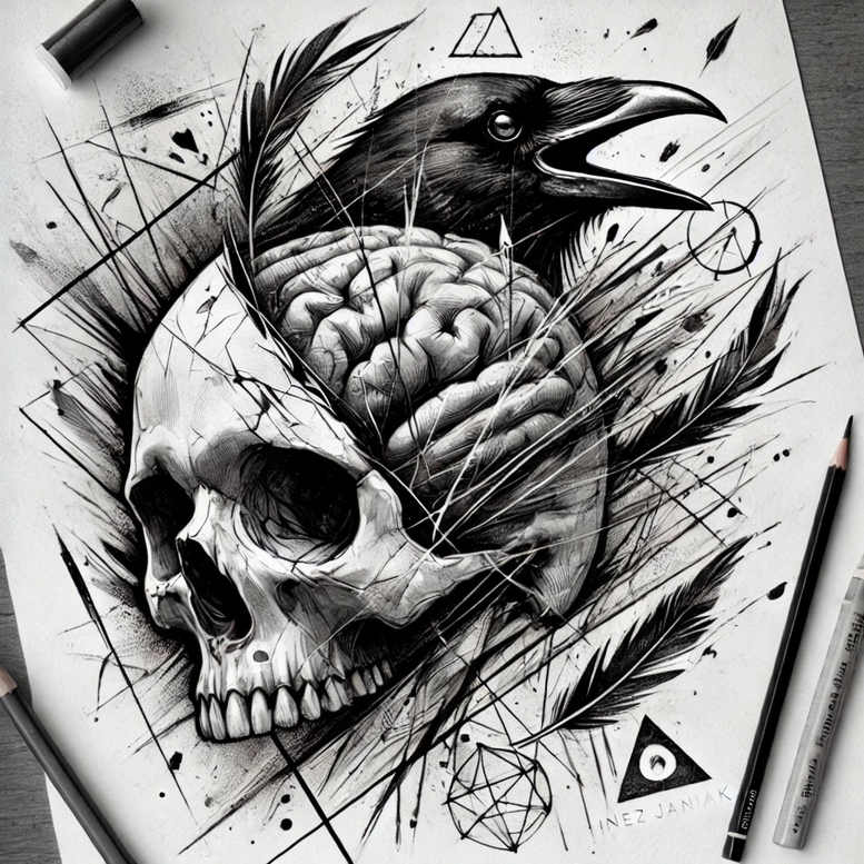 skulls tattoo design ideas atmospheric death courage and power