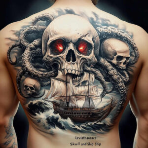 skulls tattoo design ideas color blending decay for collarbone
