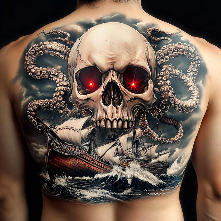 skulls tattoo design ideas Surrealism shadow play life reminder for behind ear