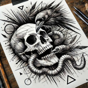 skulls tattoo design ideas bold highlights life reminder stands for courage