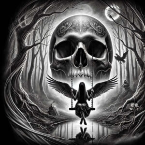 war-motif-skull-tattoo – tattoo design ideas free ai generated – possessed – for-shoulder-blade – Gallery: skulls-inkby-ai