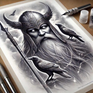 vikings tattoo design ideas crisp lines battle spirit represents determination