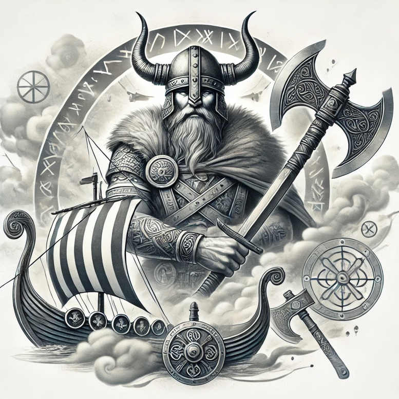 vikings tattoo design ideas Realism emotional realism tribal power represents endurance