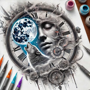 time-rebirth-symbol-neotraditional-layered-fill-for-inner-arm – tattoo design ideas free ai generated – Gallery: watches-hourglass-inkby-ai