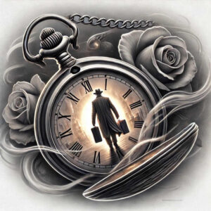 time-and-space-neotraditional-vibrant-palette-for-collarbone – tattoo design ideas free ai generated – Gallery: watches-hourglass-inkby-ai