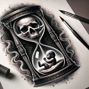 watches-hourglass tattoo design ideas Realism visual truth fragile time for hand