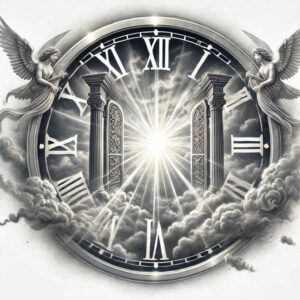 watches-hourglass tattoo design ideas Neotraditional dynamic color life marker for arm