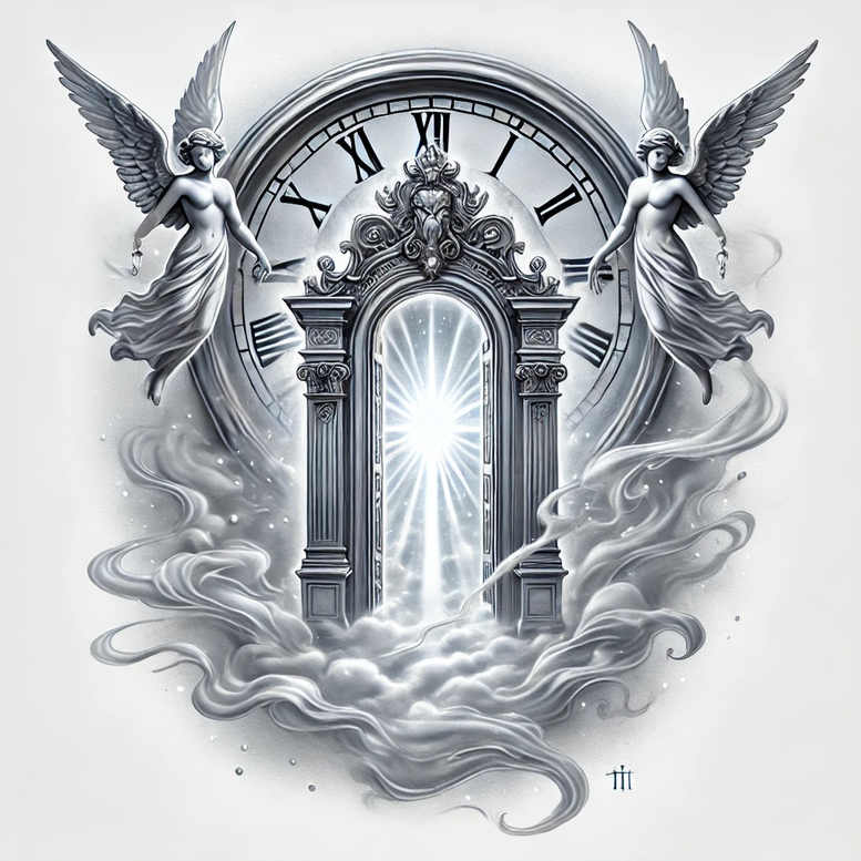 watches-hourglass tattoo design ideas Realism precise anatomy old timer for knee