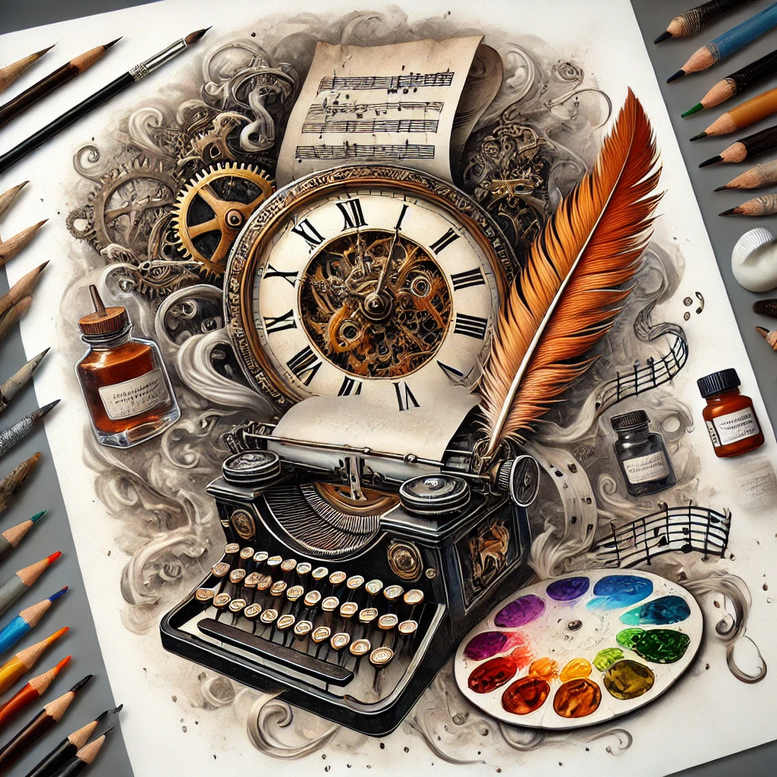 time-with-3d-effect-realism-reflection-effect-for-upper-back – tattoo design ideas free ai generated – Gallery: watches-hourglass-inkby-ai