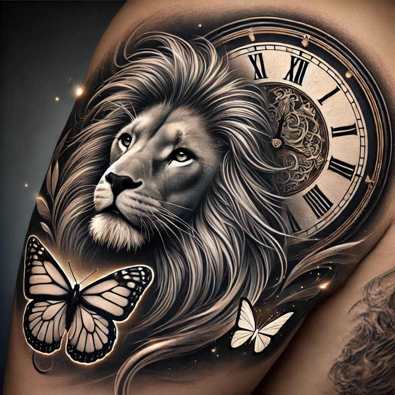 time-cycle-symbol-neotraditional-clean-fill-for-upper-shoulder – tattoo design ideas free ai generated – Gallery: watches-hourglass-inkby-ai