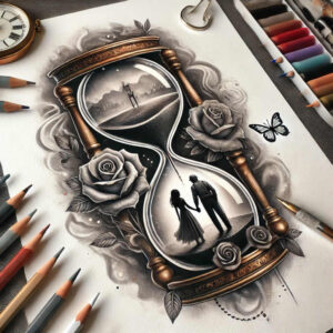 mystical-time-realism-realistic-lighting-for-temple – tattoo design ideas free ai generated – Gallery: watches-hourglass-inkby-ai