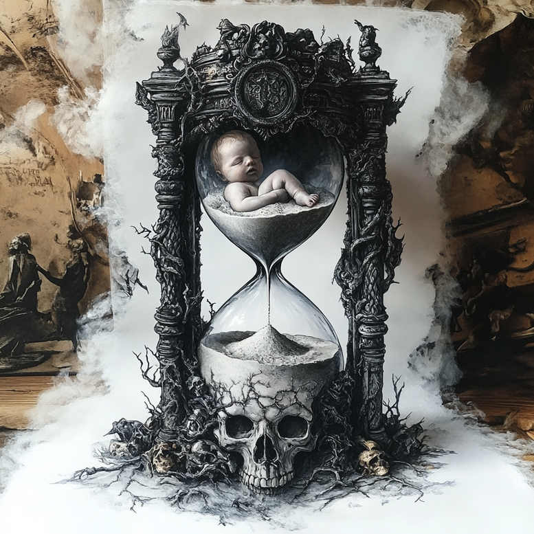time-with-detail-neotraditional-gradient-fills-for-scapula – tattoo design ideas free ai generated – Gallery: watches-hourglass-inkby-ai