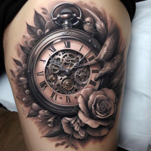 time-infinity-symbol-realism-realistic-texture-for-wrist – tattoo design ideas free ai generated – Gallery: watches-hourglass-inkby-ai