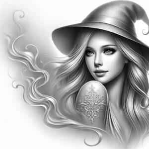 witches tattoo design ideas high-contrast herbal magic for knee