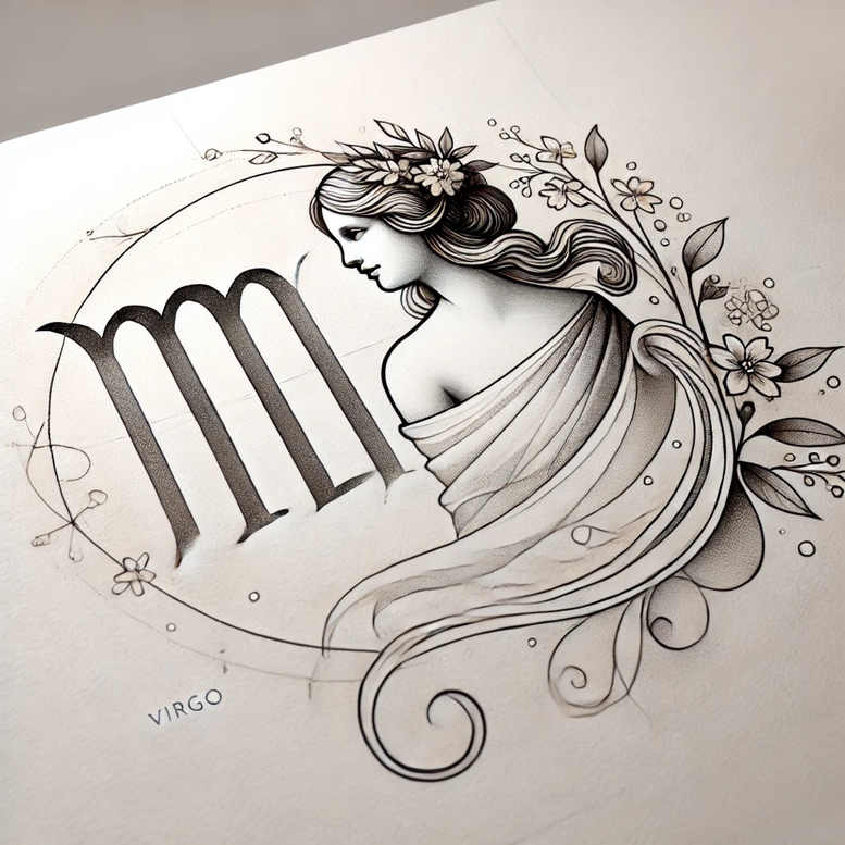 zodiac-signs tattoo design ideas airy touch zodiac shape for shin