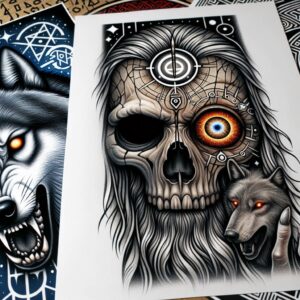 Inne mroczne - Free tattoo design ideas ai genereted - inkby.ai
