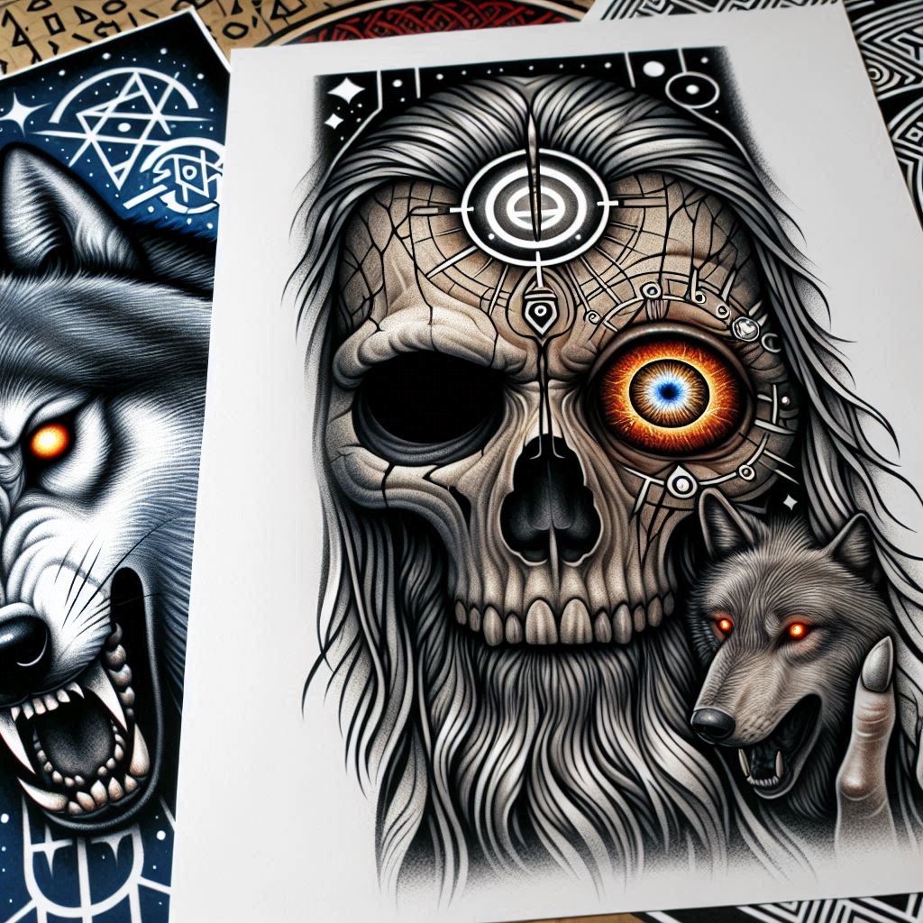 Inne mroczne - Free tattoo design ideas ai genereted - inkby.ai