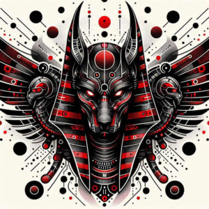 anubis-hieroglyphs-sharp-focus-for-collarbone – tattoo design ideas free ai generated – Gallery: anubis-inkby-ai