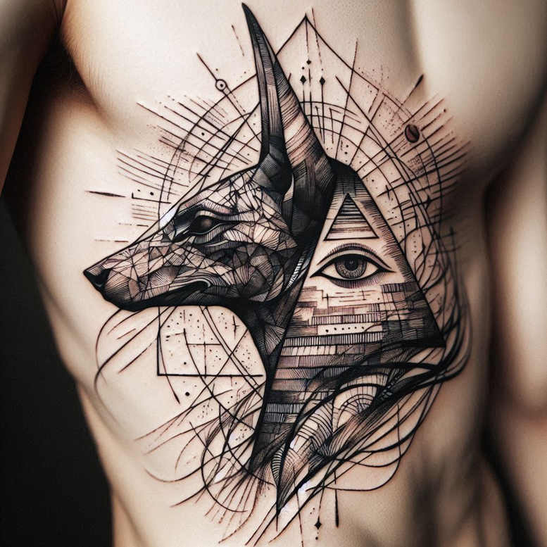 anubis-god-of-death-hyper-realistic-for-arm – tattoo design ideas free ai generated – Gallery: anubis-inkby-ai